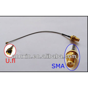 PCI U.FL para SMA fêmea Antena WiFi Pigtail Cabo IPX para SMA